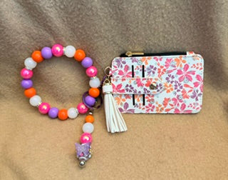 Candy Bloom Everyday Beaded Wristlet