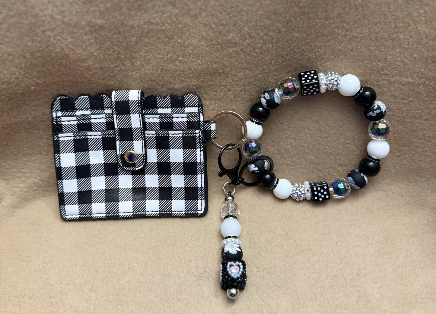 City Glam Beaded Wristlet