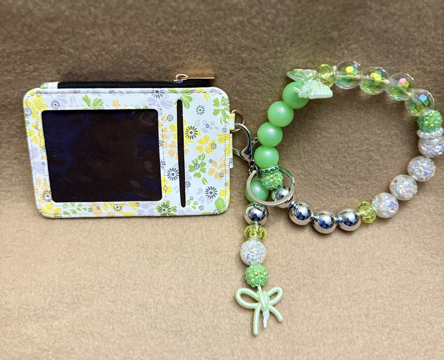 Spring Meadow Beaded Wristlet