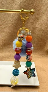 Color Pop Beaded Keychain