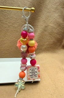 Authentically Me Beaded Keychain