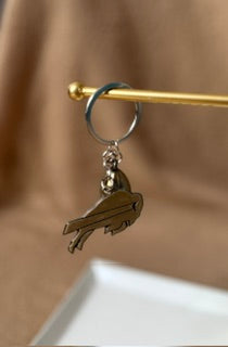 Classic Brass Game Day Keychain
